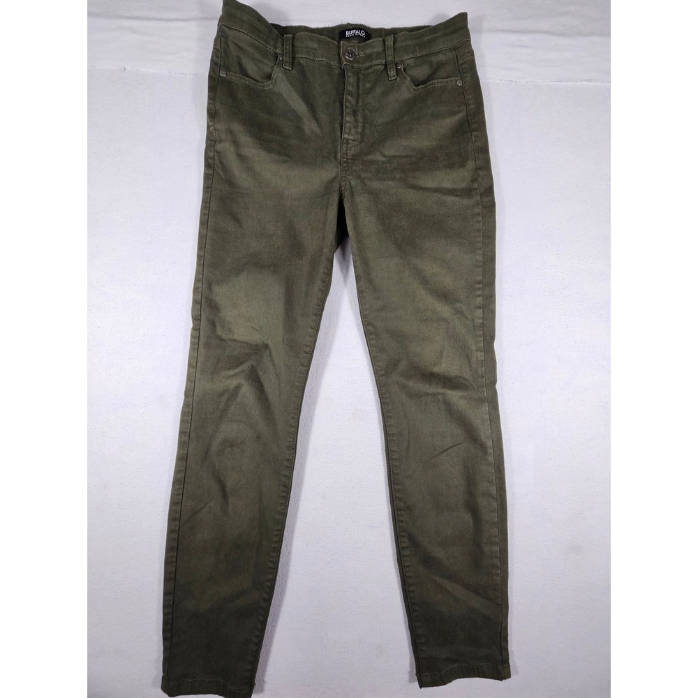 Buffalo David Bitton Hanna High Rise Skinny Jeans‎ Olive Green 6/28 Soft Stretch